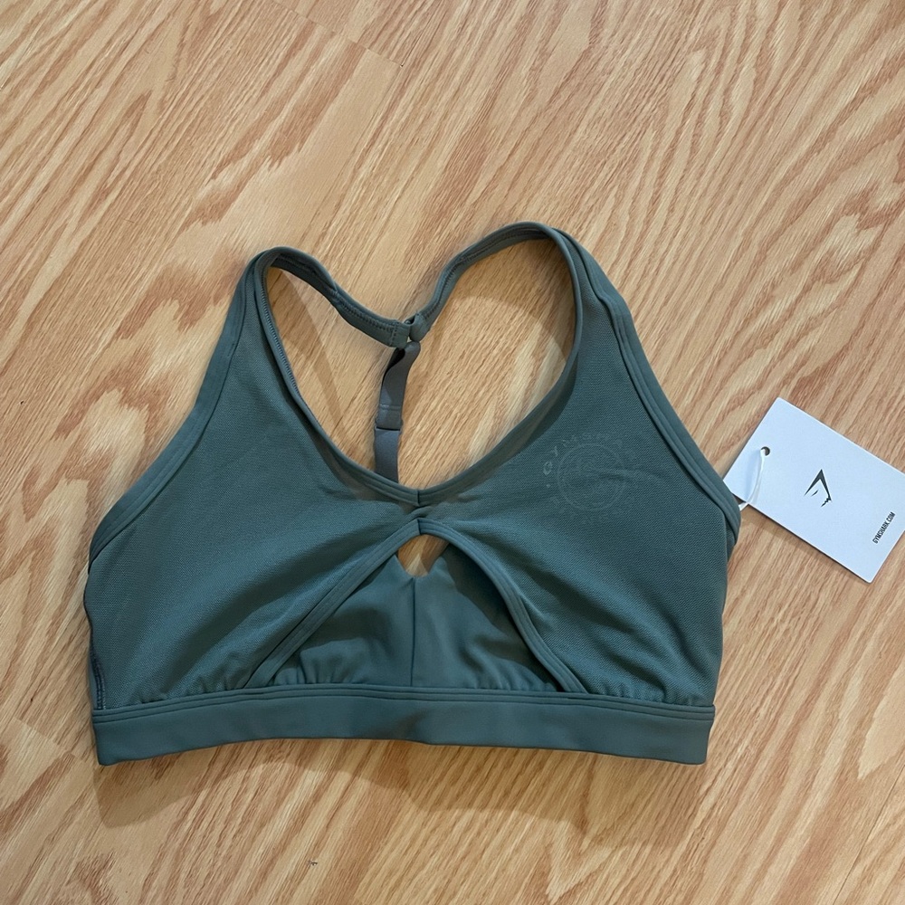 GYMSHARK Legacy T-Bar Sports Bra - Green
